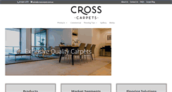 Desktop Screenshot of crosscarpets.com.au